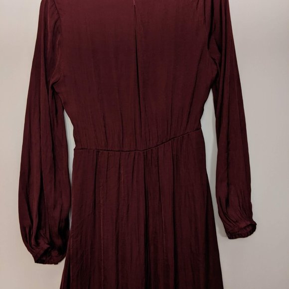 Satin Grecian Surplice Maxi Dress - Picture 4 of 6